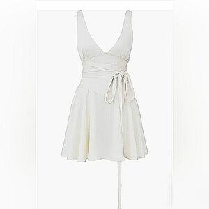 House of CH Shiema Satin Wrap Around Dress